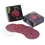 Red Hook & Loop Velcro Sanding Discs 6"/150mm with 7 holes